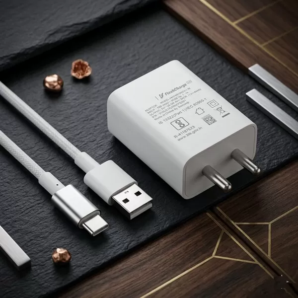 Vivo 44W Charger  Adapter + Cable Set